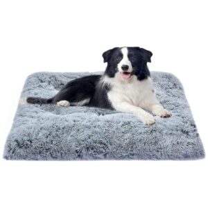 Larger Plush Dog Bed Mats for Small, Medium, Large Dogs Breeds with Durable Construction