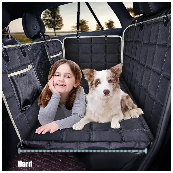 Lassie's Ultimate Dog Car Seat Cover Extended Back Seat with Water-Resistant Coating