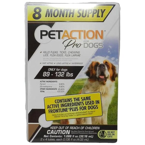 Lasting Flea and Tick Control for Larger Dogs 89-132 lbs