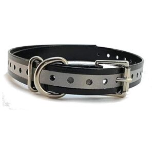 Lasting Heavy Duty Dog Collar Replacement Straps with Double Buckle Loop Closure