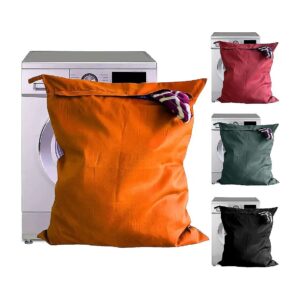 Lasting Orange Pet Laundry Bag for Pet Blankets, Rugs, and Toys