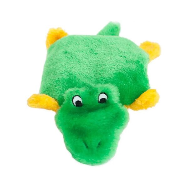 Lasting Plush Alligator Toy for Small to Medium-Sized Dogs with No Filling Required