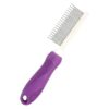 Lasting Stainless Steel Pet Grooming Comb for Gently Massaging and Detangling Pet Hair