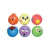 Latex Face Design Dog Toy Ball for Small Medium Large Dogs Playtime Squeaky Fun