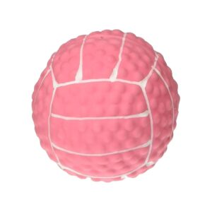 Latex Pink Volleyball Dog Toy for Small Breed Puppy Play