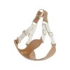 Latte Cat Harness and Leash Set with Adjustable Strap and PU Leather