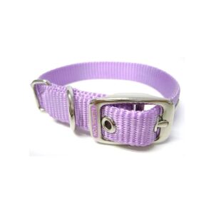 Lavender Nylon Dog Collars by Hamilton - Durable and Comfortable Deluxe Design