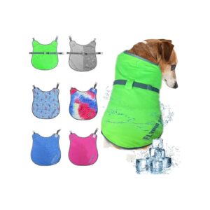 Layer Water Cooling Dog Coat for Small Medium Large Dogs with Harness Hole