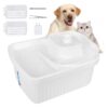 Layer Water Flow Pet Fountain for Multiple Pets Family with Smart LED Indicator Light