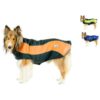 Layered Fleece Coat with Safety Reflective Design for Medium to Large Dogs