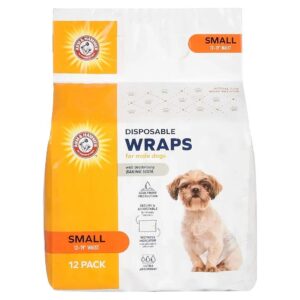 Leak-Proof Male Dog Diapers for Small Breeds with a Wetness Indicator