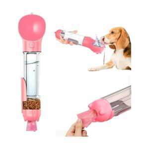 Leak Proof Portable Dog Water Bottle with Drinking Feeder for Small Dogs Outdoor