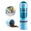 Leak Proof Portable Dog Water Bottle with Food Container - BPA Free, Safe, and Durable