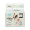 Leakproof, Absorbent Diapers for Medium Female Dogs, Grey, 12-Pack