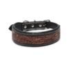 Leather Dog Collar with Floral Motif for Unique Can