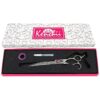 Left Handed Curved Dog Grooming Scissors 8 Inch Shears for Large Dogs