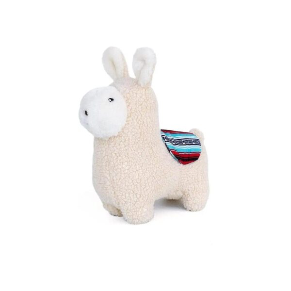 Liam the Llama Plush Dog Toy with Squeaker for Aggressive Chewers