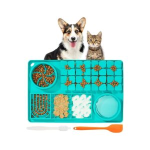 Licking, Sniffing, and Water Feeding for Medium Large Dogs and Cats Blue