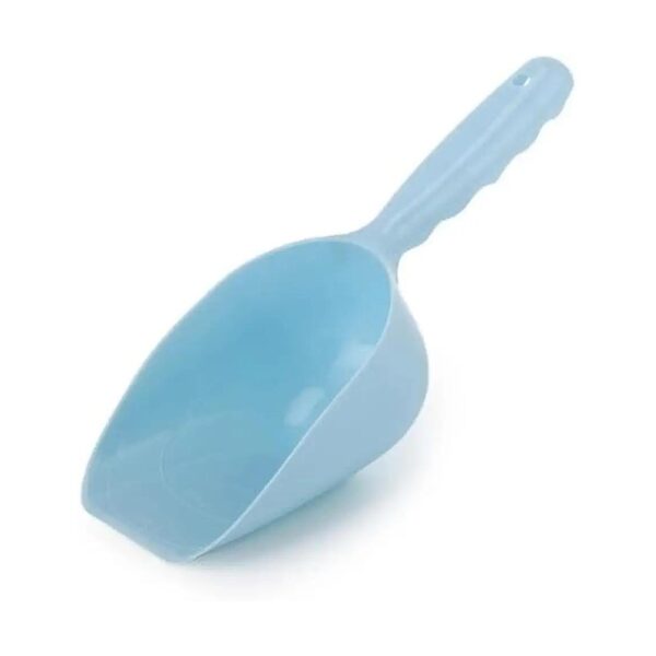 Light Blue Plastic 1 Cup Pet Food Scoop for Dogs Cats Birds Rabbits