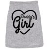 Light Grey XXL Funny Dog Shirt with Cute "Daddys Girl" Design for Large Pets