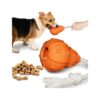 Light Orange Dog Puzzle Toy for Reducing Anxiety and Distructive Chewing