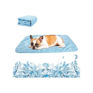 Lightweight Cooling Blanket for Medium Large Dogs Summer Heat Relief Pet Bed Cover