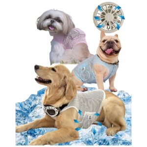 Lightweight Cooling Vest for Large Dogs with Quiet and Efficient Fan