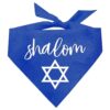 Lightweight Custom Printed Dog Bandana with Jewish Star Design