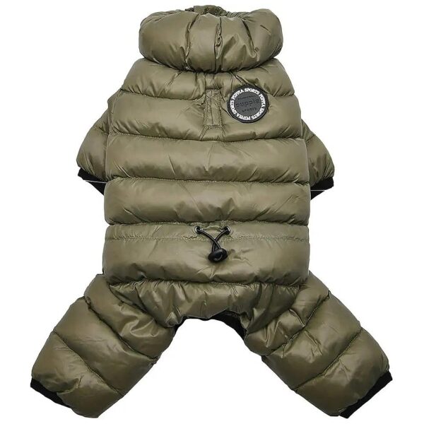 Lightweight Dog Jumpsuit with Zipper Closure for Cold Weather Protection