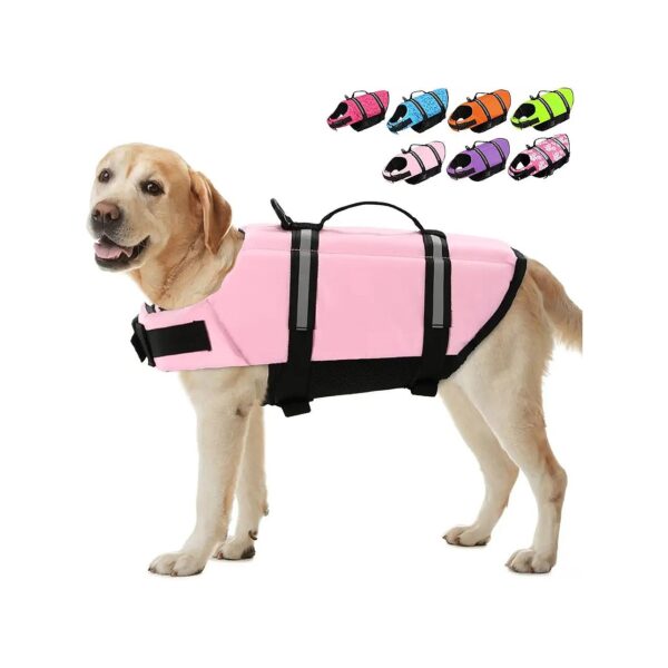 Lightweight Dog Life Jacket for Swimming and Boating Trips - Medium