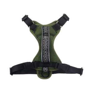 Lightweight Nylon Harness for Small to Medium Sized Dogs in Olive