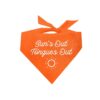 Lightweight Orange Dog Bandana Perfect for Staying Cool in the Sun