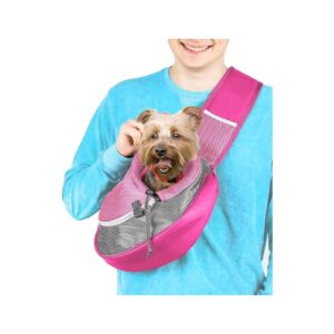 Lightweight Pet Sling Carrier for Small Dogs Cats Purse Pouch Style