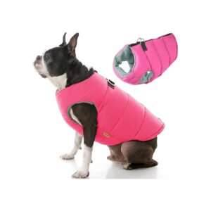 Lightweight Pink Fleece Dog Jacket for Small and Medium Dogs