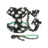 Lightweight Small Dog Harness with Leash Collar and Bow Tie for Miniature Breed Dogs