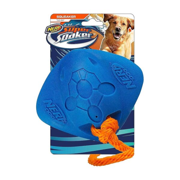 Lightweight Squeak Ray Dog Toy for Medium and Large Breeds