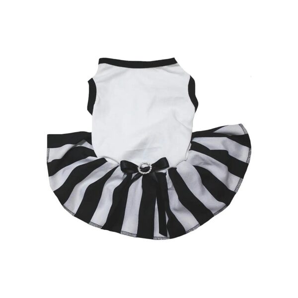 Lightweight Tutu Dog Dress with White Shirt for Small Breed Puppies