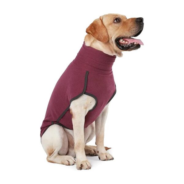 Lightweight Wine Red Dog Pullover Sweater for Warm Indoors and Outdoors