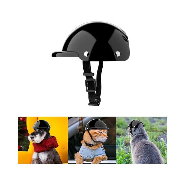 Lightweight and Adjustable Pet Helmet with Ear Holes for Small Breed Dog Protection