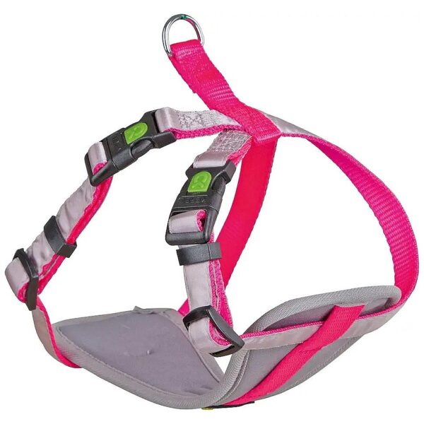 Lightweight and Breathable Neon Pink Dog Harness for Small Dogs XS