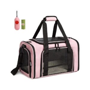 Lightweight and Collapsible Pet Carrier for Cats and Small to Medium Size Dogs