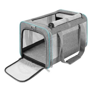 Lightweight and Collapsible Pet Carrier for Large Cats and Small Dogs