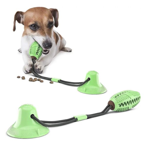 Lightweight and Easy to Clean Dog Toothbrush with Sound Effects and Treat Dispenser