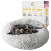 Lightweight and Portable Dog Bed for Travel and Home Use with Polyester and Faux Fur