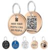 Lightweight yet Durable Stainless Steel Pet ID Tag for Dogs and Cats