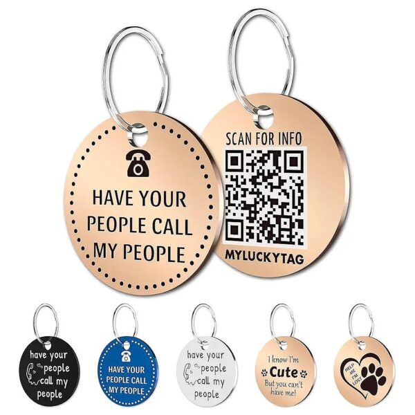 Lightweight yet Durable Stainless Steel Pet ID Tag for Dogs and Cats