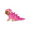 Like Pink Dinosaur Hoodie for Small Dogs with Dino Tail