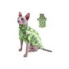 Limited Edition Snake Skin Pattern Cotton T-Shirts for Hairless Cats and Small Dogs