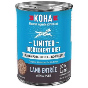 Limited Ingredient Diet Wet Dog Food with Lamb for Adult Dogs with Sensitive Stomach