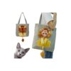 Lion-Shaped Show Head Pet Canvas Shaped Shoulder Bag for Pet Comfort and Freedom